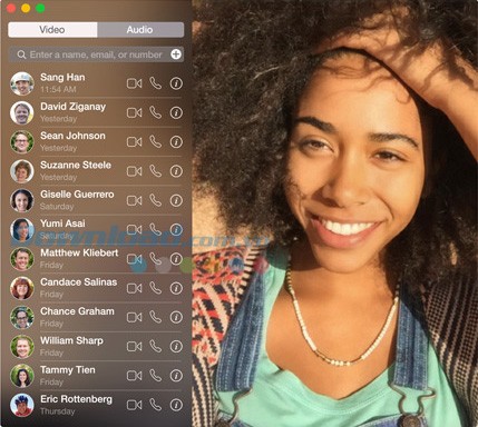 Gọi video với một cú nhấp chuột