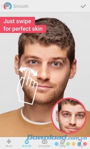 Xóa quầng thâm quanh mắt với vài thao tác đơn giản trên Facetune