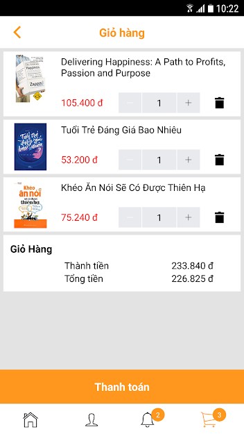 Ứng dụng mua sách trực tuyến