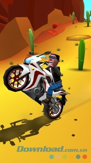 Faily Rider cho Android thay đổi xe đua và diện mạo