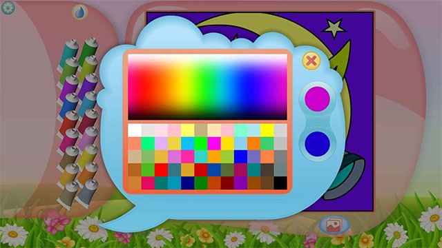 Bảng màu phong phú có thể tùy biến theo sở thích