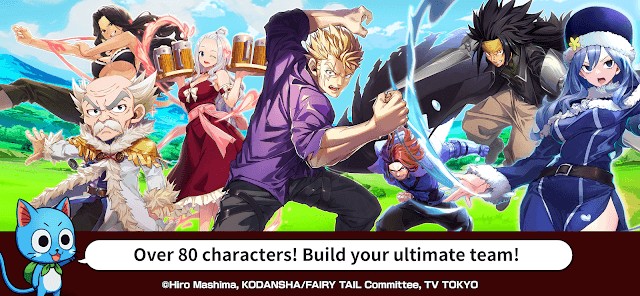 Tự do chiêu mộ hơn 80 nhân vật nổi tiếng trong series FAIRY TAIL Wizard Chronicle