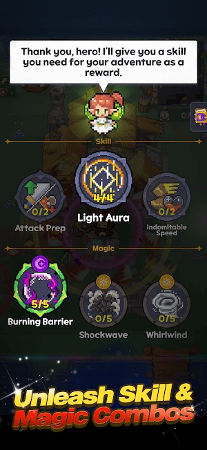 Giải phóng kỹ năng và các combo phép thuật