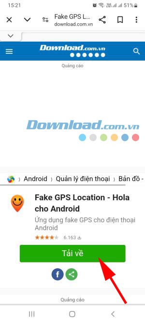Cài đặt Fake GPS Location - Hola APK