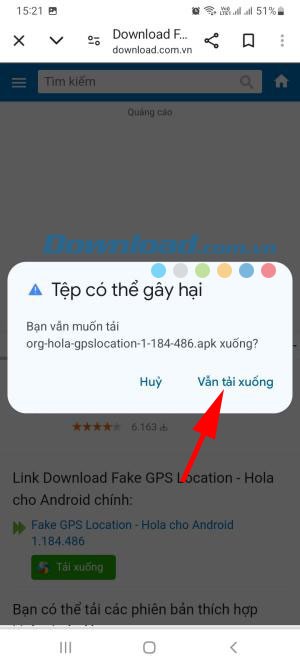 Cài đặt Fake GPS Location - Hola APK