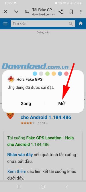 Cài đặt Fake GPS Location - Hola APK