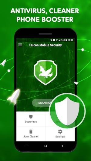 Falcon Security Antivirus giúp diệt virus, dọn dẹp và tăng tốc điện thoại của bạn