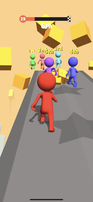 Tham gia cuộc chạy parkour với nhiều người trong game Fall Race 3D