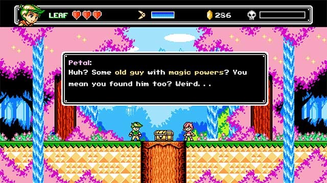 Trong game, bạn sẽ điều khiển thợ săn kho báu đầy nhiệt huyết Leaf