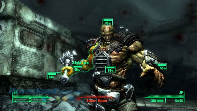 Hình ảnh kẻ bị đột biến trong game nhập vai cho máy tính Fallout 3