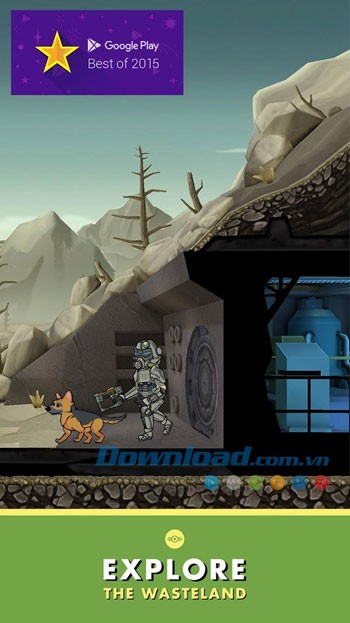 Giao diện chơi game Fallout Shelter trên Android