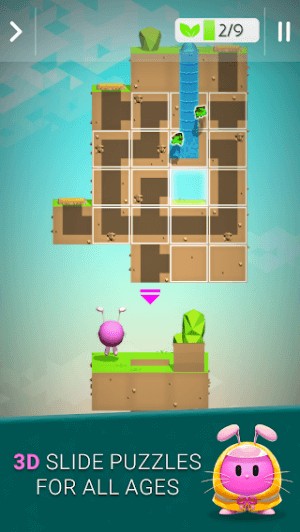 Trượt các khối 3D để giải màn đố