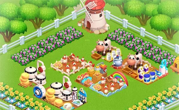 Nâng cấp máy móc, trang thiết bị và công nghệ để phát triển nông trại trong Family Farm Seaside game