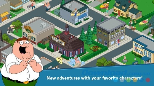Phiêu lưu cùng những nhân vật yêu thích trong Family Guy: The Quest for Stuff cho iOS