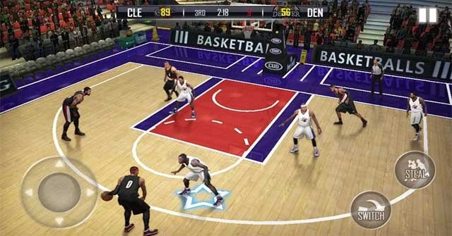 Quản lý một đội bóng rổ trong game Fanatical Basketball cho Android