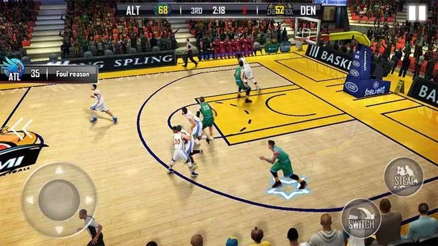 Trong Fanatical Basketball for Android có nhiều chế độ chơi hấp dẫn