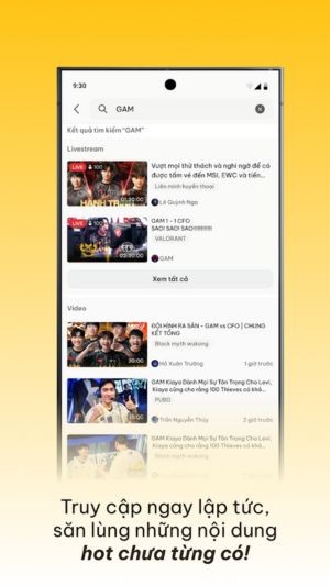 Truy cập ngay lập tức săn lùng