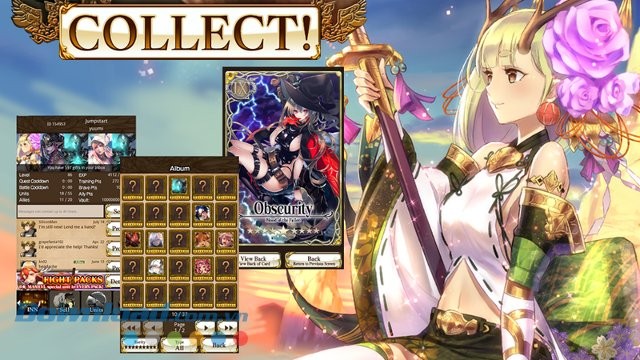 Thu thập thẻ bài trong game Fantasica