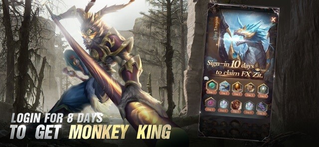 Đăng nhập Fantastic Beasts' Legend để có cơ hội nhận được Vua Khỉ miễn phí