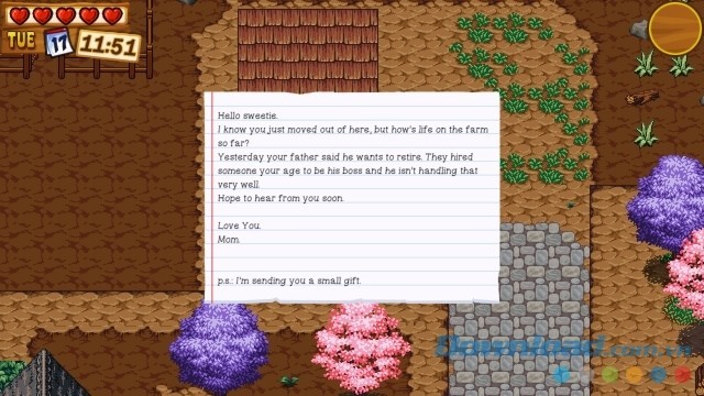 Đọc thư trong game nhập vai mới Fantasy Farming: Orange Season cho máy tính