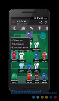 Fantasy Football Manager cho Android để bạn lập đội hình mơ ước