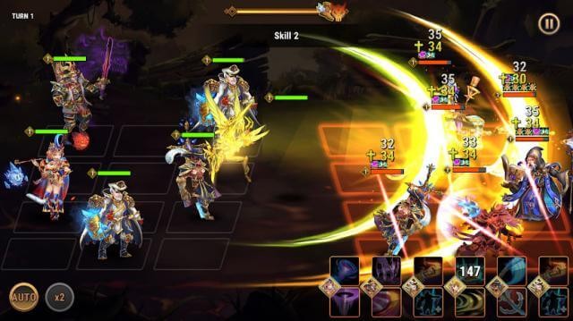 Tham gia vào các trận đánh chiến thuật theo lượt dữ dội trong game Fantasy League