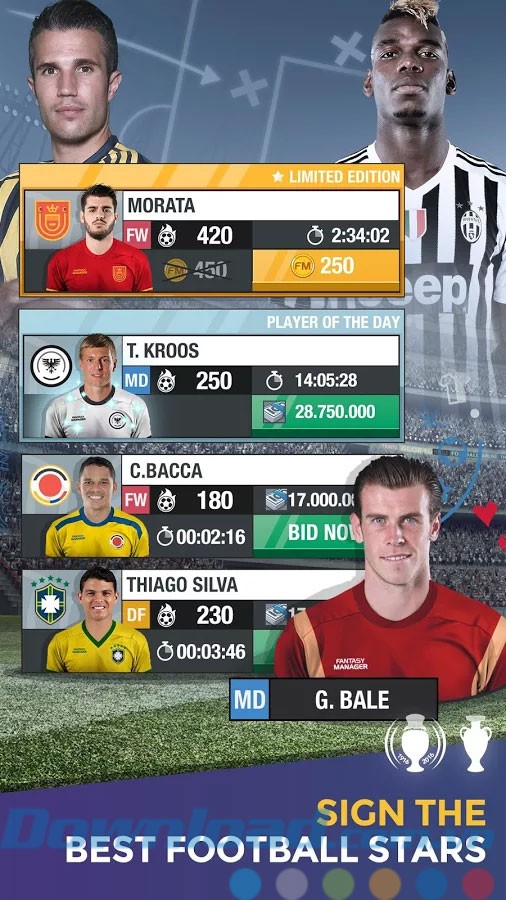 Kí hợp đồng với cầu thủ nổi tiếng