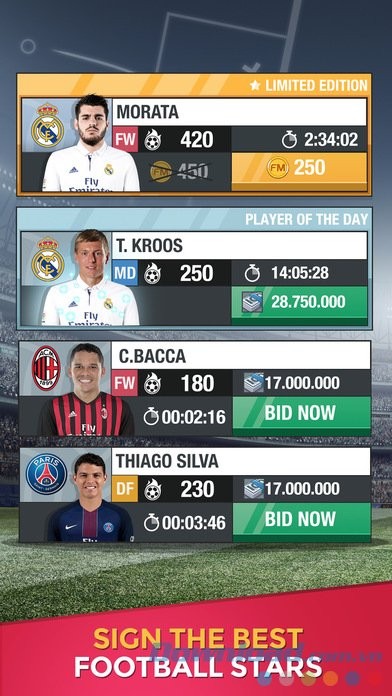 Sở hữu dàn cầu thủ thực