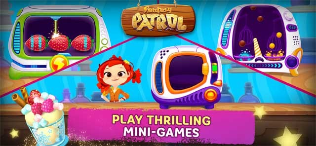 Game trẻ em Fantasy Patrol: Cafe bao gồm nhiều mini-game thú vị