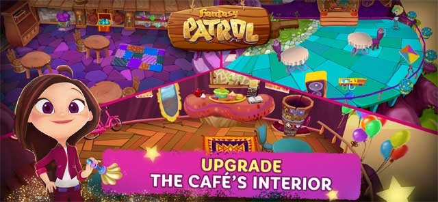 Nâng cấp nội thất trong tiệm cà phê Fantasy Patrol: Cafe