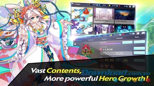 Nội dung Fantasy War Tactics R cho iOS vô cùng phong phú đủ để bạn trải nghiệm hàng giờ không chán