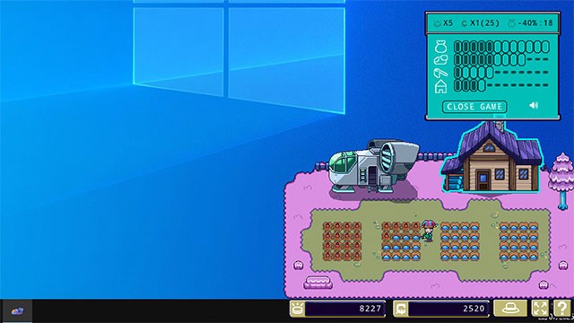 Thoải mái làm việc, giải trí trong khi chiêm ngưỡng nông trại phát triển dưới bàn tay chăm sóc của người nông dân ảo