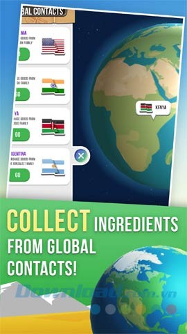 Thu thập nguyên liệu từ khắp nơi