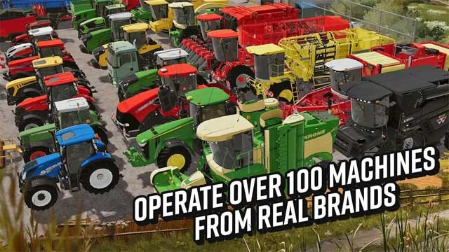 Farming Simulator 20 cung cấp hơn 100 phương tiện máy móc được mô phỏng chân thực