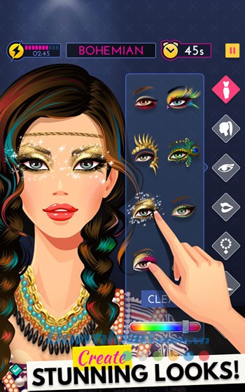 Giao diện chính trong game Fashion Diva