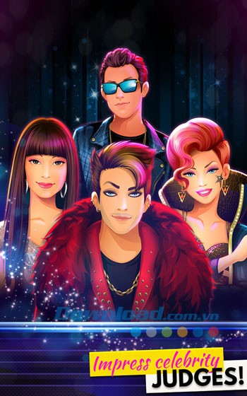 Giao diện chính trong game Fashion Diva