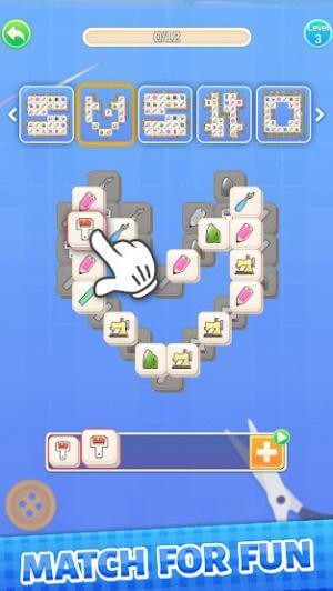 Giải các màn đố mạt chược match-3 vui nhộn