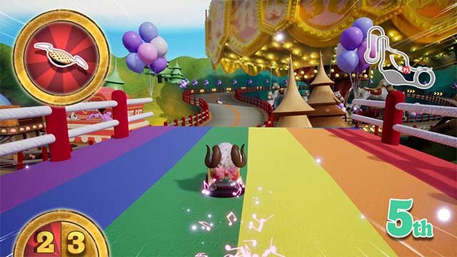 Fastival có bốn loại xe đụng khác nhau mà người chơi có thể lựa chọn