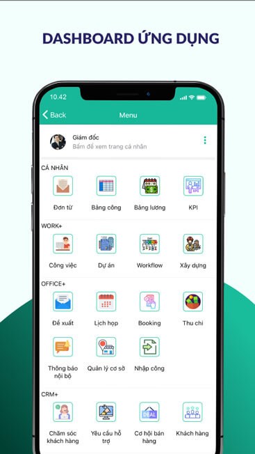 Dashboard ứng dụng