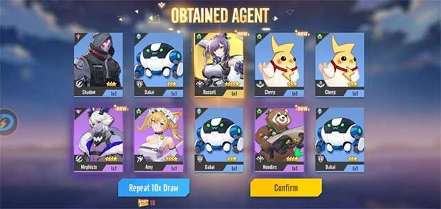 Game có ba loại triệu hồi khác nhau mà bạn có thể chọn