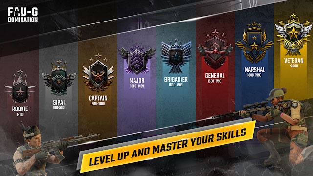 Lên cấp và thành thạo các kỹ năng của bạn trong game FAU-G: Domination