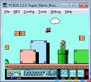 Giao diện của FCEUX