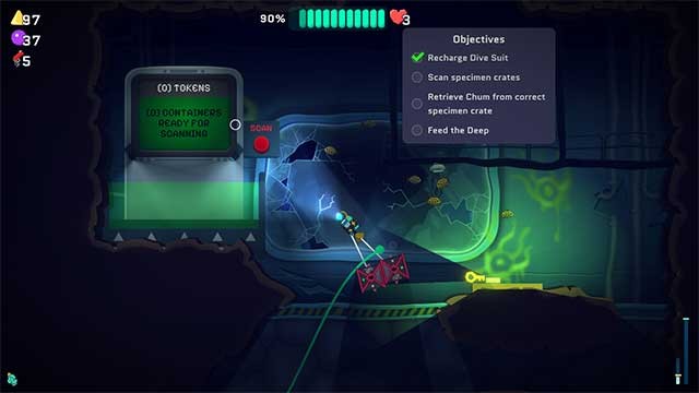 Tính toán thời gian thu thập và quay trở lại trước khi hết oxy