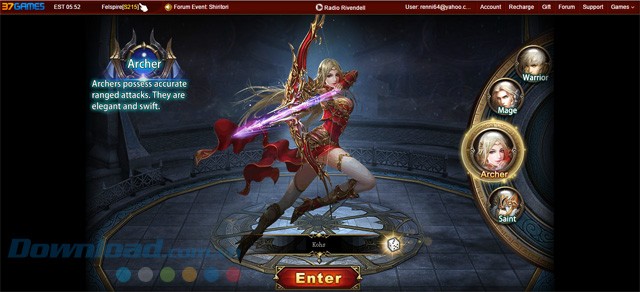 Nhân vật trong Felspire Online