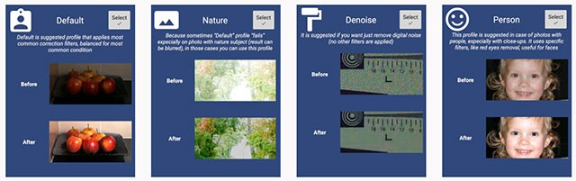 1 click để xử lý nhanh những bức ảnh thiếu sáng, mờ, nhiễu và lỗi mắt đỏ