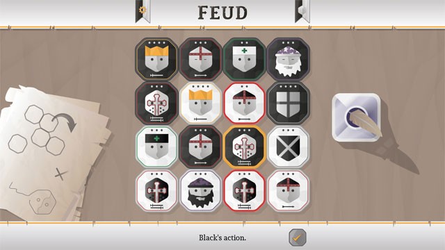 Feud sở hữu gameplay kiểu bàn cờ 4x4
