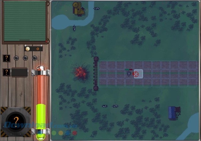 Tiêu diệt quân thù để bảo vệ nhà khoa học trong game tháp phòng thủ Fiery Disaster