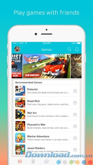 Chơi game cùng bạn bè