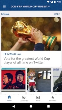 Giao diện 2018 FIFA World Cup Russia cho Android