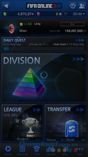 Chế độ Division